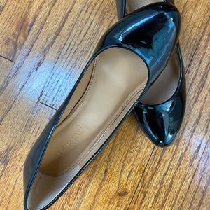 J Crew Patent Leather Wedge Pumps
